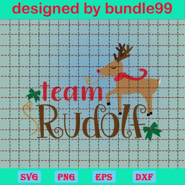 Team Rudolph Svg, Christmas Rudolph Svg, Merry Christmas Saying Svg, Christmas Svg, Christmas Clip Art, Christmas Cut Files