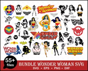 Wonder woman svg, png, eps, dxf, pdf for cricut and print, wonder woman svg bundle cutting file