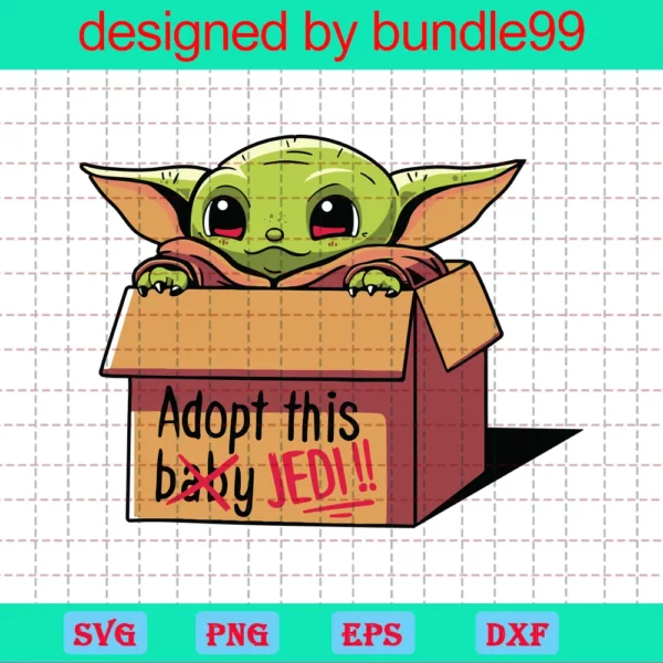 Adopt This Baby Jedi, Trending, Yoda Shirt, Baby Yoda Silhouette