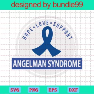 Angelman Syndrome Ribbon Awareness Dress Svg, Autism Svg, Breast Cancer Invert