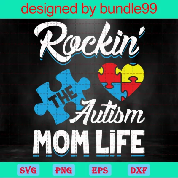 Autism Mom Svg, Autism Awareness Shirt Design, Autism Svg, Autism Acceptance Download, Gift For Autism Mama, Inspirational Svg, April Svg