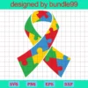 Autism Ribbon Puzzle Piece Autism Svg, Autism Svg, Ribbon Puzzle Svg