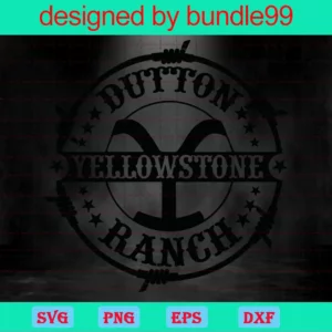Brand Logo, Fashion Logo, Yellowstone Sublimation, Dutton Ranch Invert