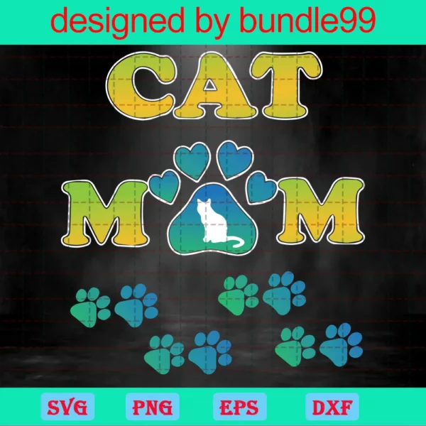 Cat Mom, Cat Lover, Cat Mom Shirt, Cheetah Cat Mom