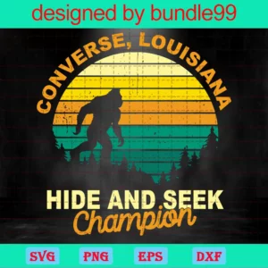 Converse Louisiana Hide And Seek Champion, Trending, Retro Bigfoot Invert