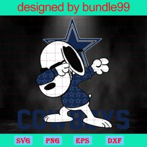 Cowboys Snoopy Dabbing, Nfl Sport, Nfl Bundle, Nfl Football Invert