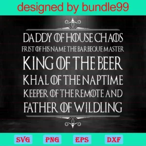 Daddy Of House Chaos, Happy Fathers Day, Father Gift, Gift For Daddy