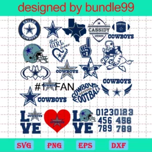 Dallas Cowboys Football Bundle, Cowboys Logo