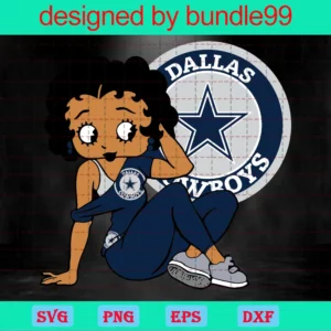 Dallas Cowboys Girl Svg Bundle, Sport Svg, Black Girl Svg, Football Girl Svg, American Football, Football Svg, Football Svg, Football Printable Invert