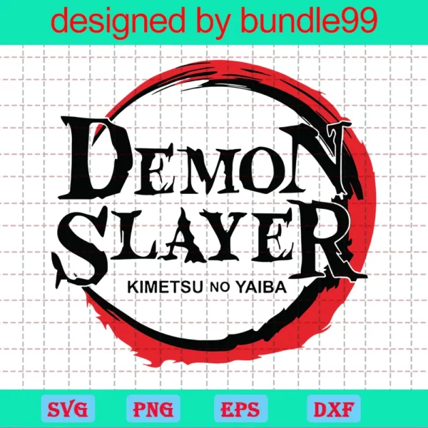 Demon Slayer Logo, Kimetsu No Yaiba, Japanese Cartoon