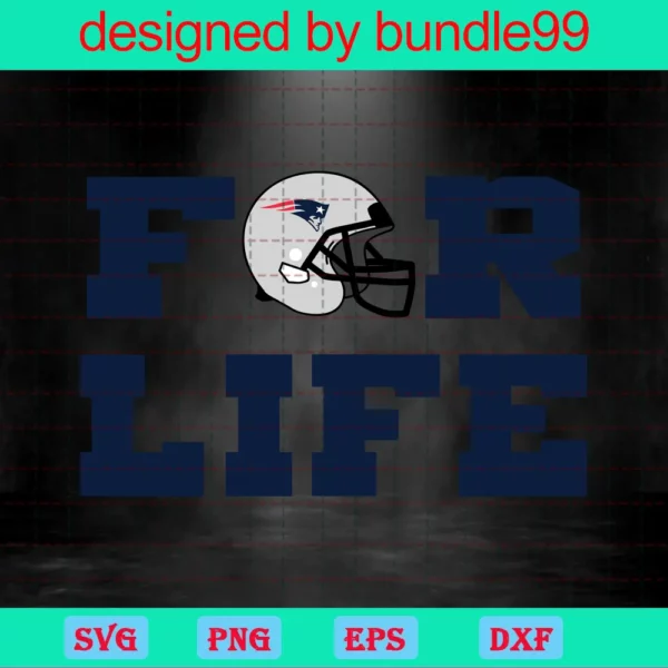 For Life, New England Patriots, Nfl Sport, Nfl Football Invert