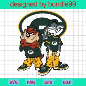 Green Bay Packers Looney Tunes Svg, Taz Svg, Daffy Svg, Bugs Bunny Svg, Football Svg, Nfl Cricut, For Cricut, File Cut, Digital