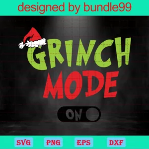 Grinch Mode, Merry Grinchmas, Santa Hat, The Grinch, Grinch Christmas Invert