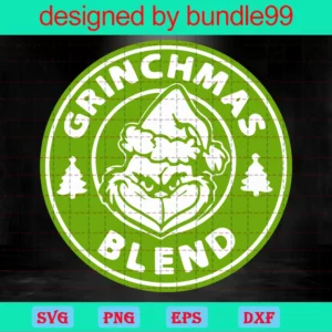 Grinchmas Blend, Merry Grinchmas, Santa Hat, Grinch Face