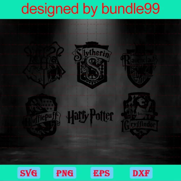 Harry Potter Bundle Svg, Harry Potter Movie Mega Svg Bundle, Harry Potter Svg Files, Harry Potter Svg For Cricut, Harry Potter Svg For Shirts Invert