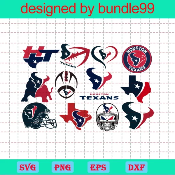 Houston Texans Logo Bundle, Nfl, Football