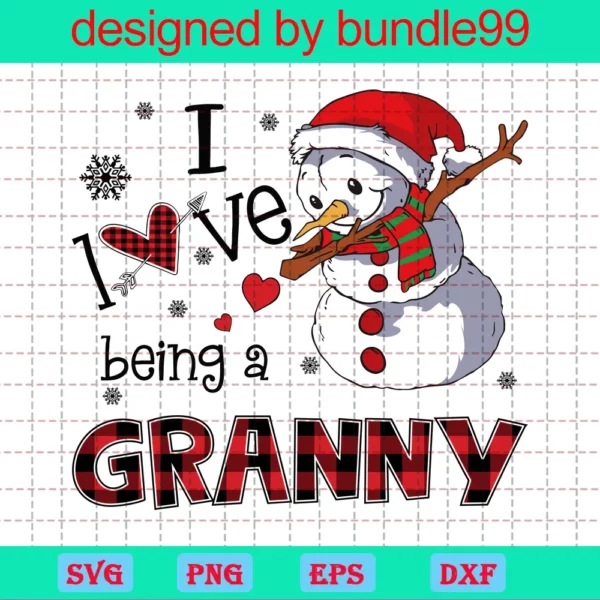 I Love Being A Granny, Snow, Merry Christmas, Happy Holidays