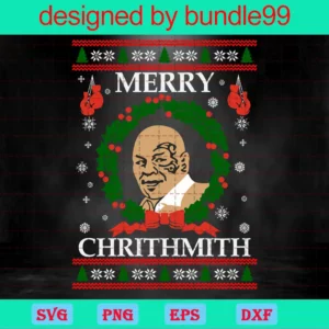 Merry Chrithmith, Funny Mike Tyson Inspired Christmas Invert