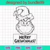 Merry Grinchmas, The Grinch, Resting Grinch Face, Funny Christmas