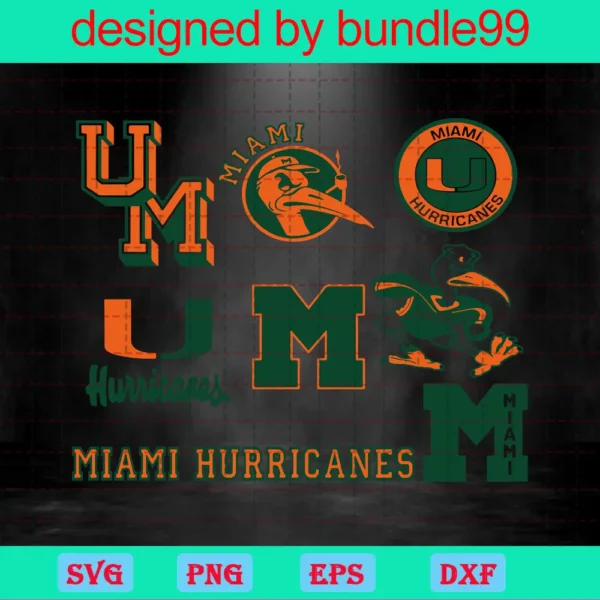 Miami Hurricanes Football Bundle Invert