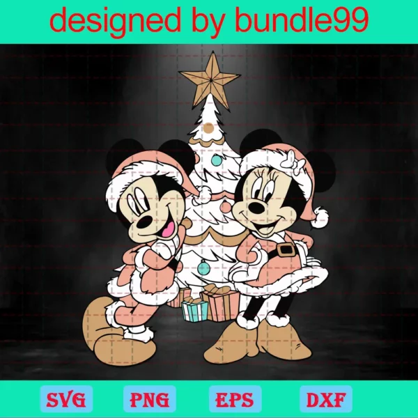 Mickey Christmas Svg, Disney Christmas Svg, Stitch Christmas Svg, Christmas Svg, Christmas Hat Svg, Christmas Invert
