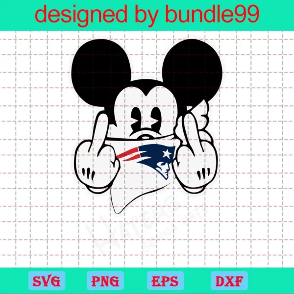 Mickey Patriots Haters Gonna Hate, New England Patriots Invert