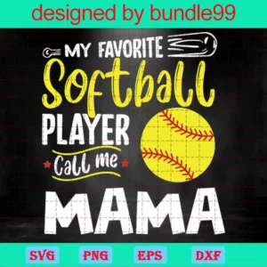 My Favorite Player Calls Me Mama, Football Mama Svg, Football Svg, Mama Life Svg, Game Day Svg, Cut File, Silhouette, Svg Files For Cricut