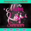 My Mom Is A Survivor Svg, Breast Cancer Svg, Breast Cancer Awareness Svg, Boxing Gloves Svg, Digital Pink Ribbon Breast Cancer Survivor Svg