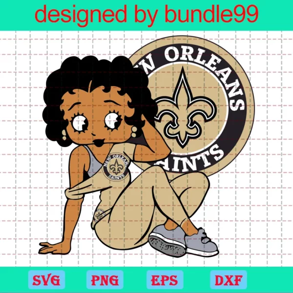 New Orleans Saints Girl Svg Bundle, Sport Svg, Black Girl Svg, Football Girl Svg, American Football, Football Svg, Football Svg, Football Printable