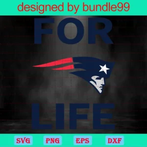 Patriots For Life, New England Patriots, Nfl Sport, Nfl Football Invert