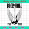 Rock And Roll Stay True Guitar Wings