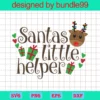 Santa'S Little Helper Svg, Santa'S Deer Svg, Christmas Svg, Merry Christmas Svg, Santa Svg, Christmas For Kids, Santa Claus Svg