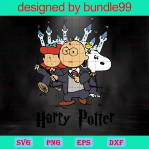 Snoopy And Charlie Brown And Lucy Van Pelt Harry Potter Peanuts Invert