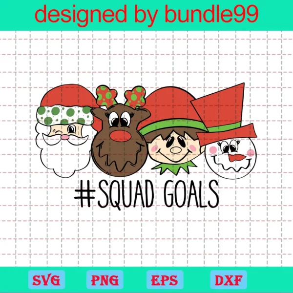 Squad Goals Svg, Santa Squad Svg, Christmas Svg, Kids Christmas Svg, Elf, Santa Svg, Reindeer Svg, Wine Svg, Christmas Shirt Svg