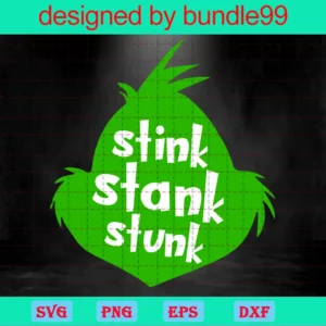 Stink Stank Stunk, Christmas 2022, The Grinch, Grinch Ornament Invert