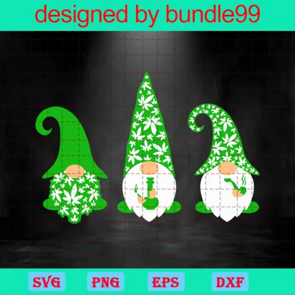 Stoner Gnomes Funny Svg, Three Gnomes Svg, Cannabis Svg, Gnome Svg, Designs For Tumblers, Sublimation Design Svg, Funny Svg