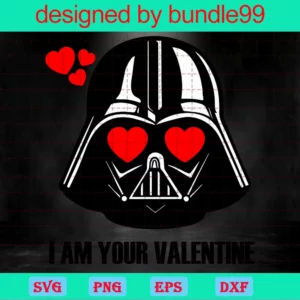 The Mandalorian I Am Your Valentine Svg, Valentine Svg, Star Wars Svg, Valentine Darth Vader, Darth Vader Svg, Valentine Mandalorian Svg, Valentine Star Wars, Darth Vader Heart, Darth Vader Love Invert
