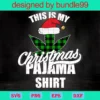 This Is My Christmas Pajama Shirt, Weed Leaf, Cannabis Pajama
