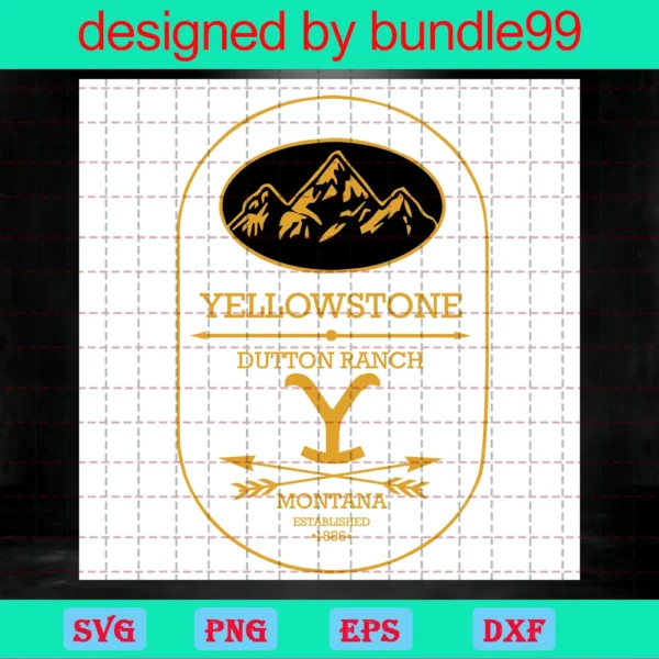 Yellowstone Dutton Ranch Shirt, Yellow Stone Gift, Files For Cricut