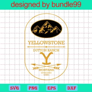 Yellowstone Dutton Ranch Shirt, Yellow Stone Gift, Files For Cricut Invert