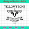Yellowstone Dutton Ranch, Yellowstone Vector, Yellowstone Clipart