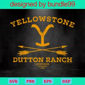 Yellowstone, Trending, Arrow, Dutton Ranch, Vintage, Montana Invert