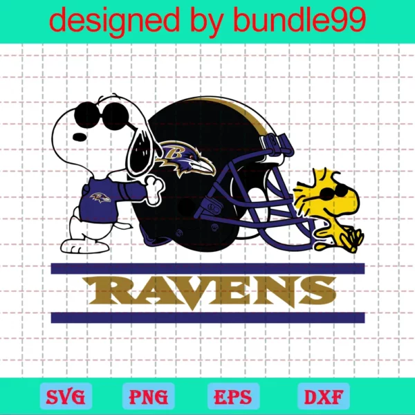Baltimore Ravens, Clipart Bundle, Cutting File, Sport, Football