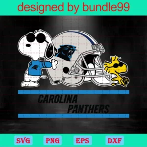 Carolina Panthers, Clipart Bundle, Cutting File, Sport Invert