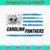 Carolina Panthers Helmet Logo Flag, File For Cricut, For Silhouette
