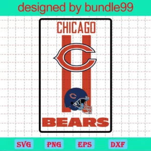 Chicago Bears, Clipart Bundle, Cutting File, Sport, Football