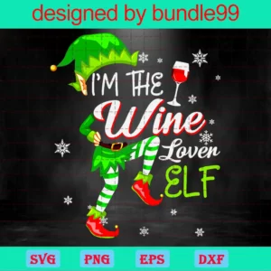 I Am The Wine Love Elf, Merry Christmas, Christmas Shirt