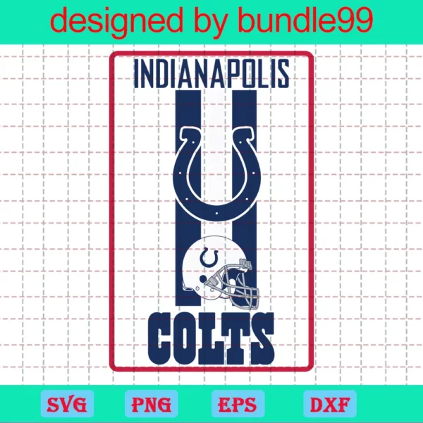 Indianapolis Colts, Clipart Bundle, Cutting File, Sport