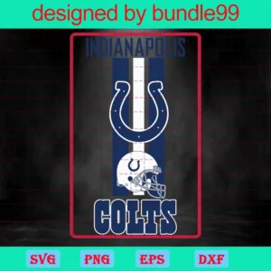Indianapolis Colts, Clipart Bundle, Cutting File, Sport Invert