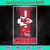Kansas City Chiefs, Clipart Bundle, Cutting File, Sport
